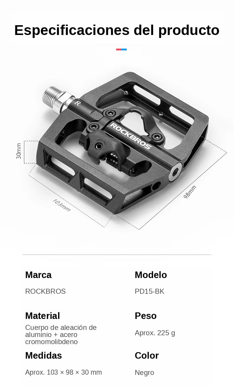 Pedal Metálico Mixto