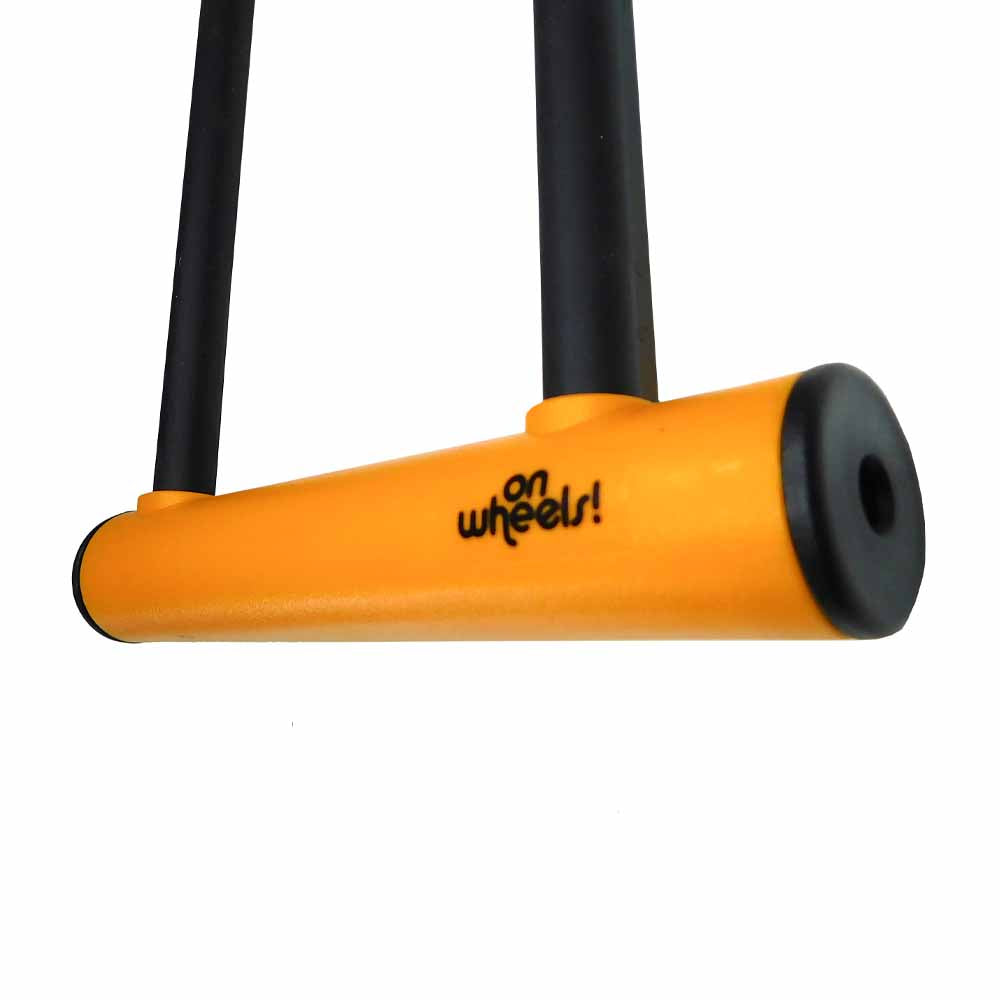 Candado U-Lock Corto Con Llave Naranjo