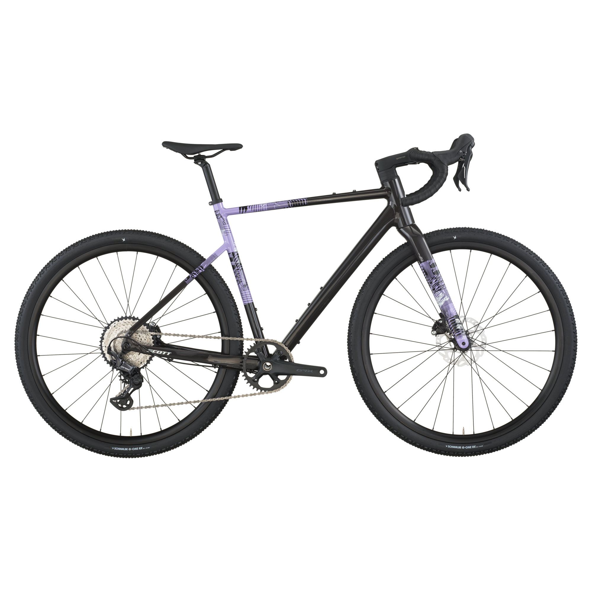 Bicicleta gravel SPEEDSTER GRAVEL 10 Carbon black/violet