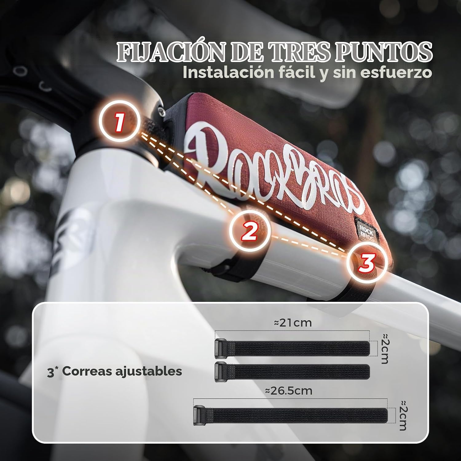 Bolso de Marco de Bicicleta 0.8Lts