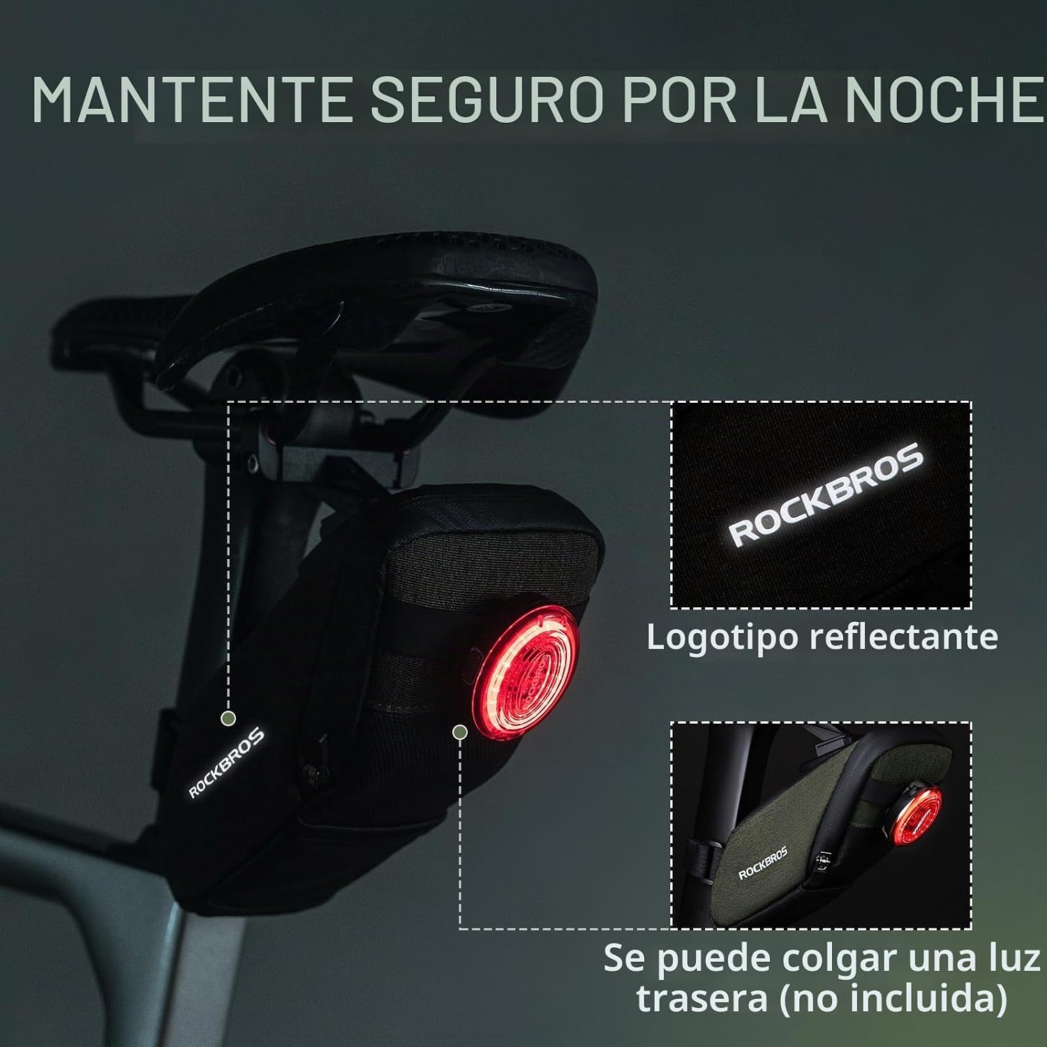 Bolso de Sillín 0.4Lts c/tapabarro