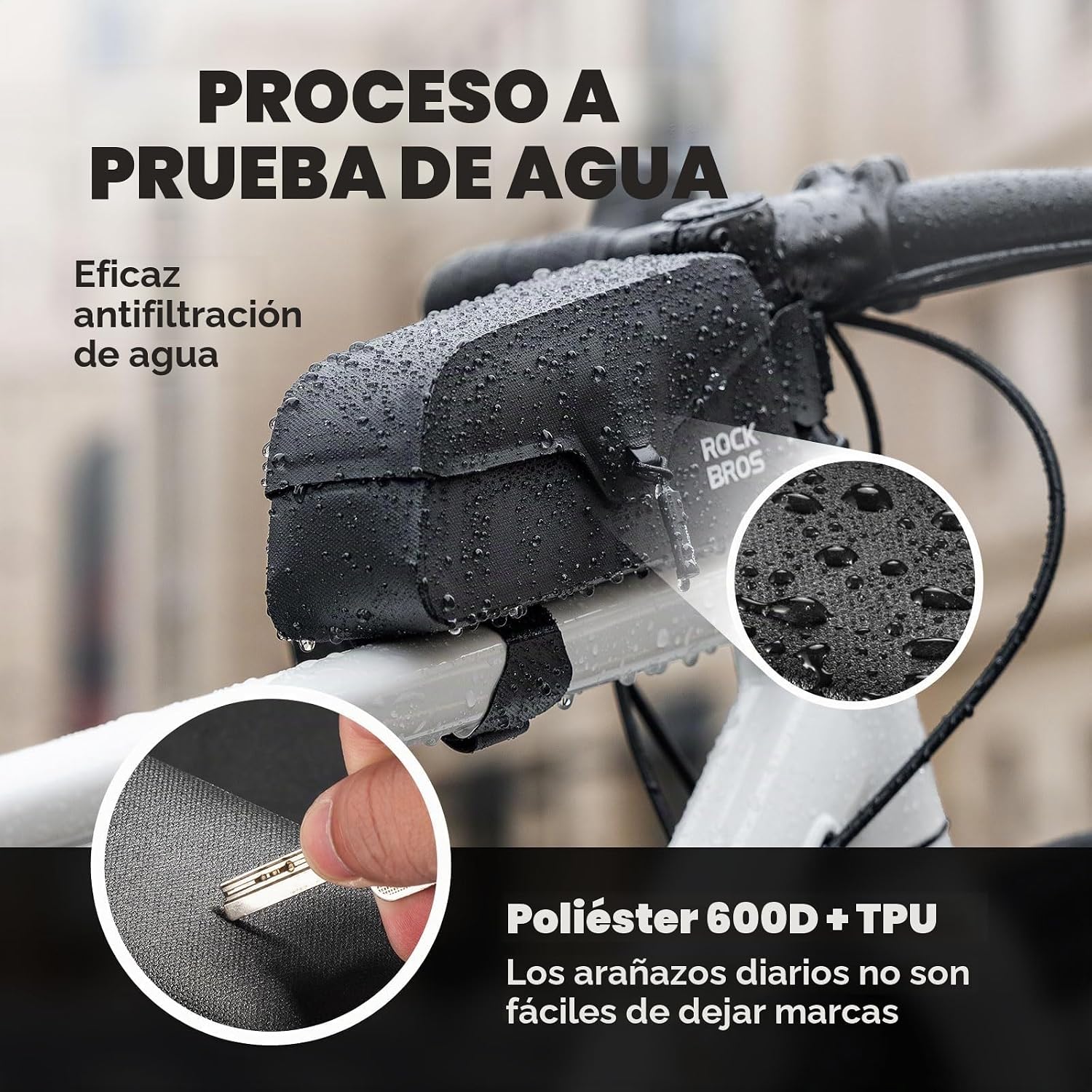 Bolso de Marco de Bicicleta Impermeable