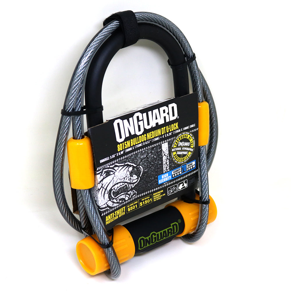 Candado On Guard U-Lock Bulldog Medium DT Cable