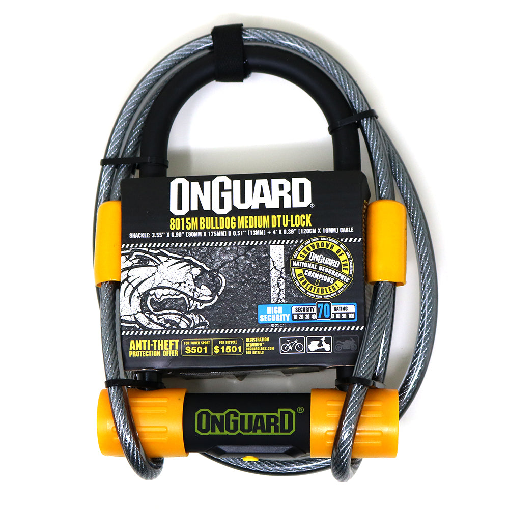 Candado On Guard U-Lock Bulldog Medium DT Cable