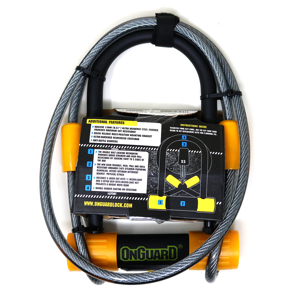 Candado On Guard U-Lock Bulldog Medium DT Cable