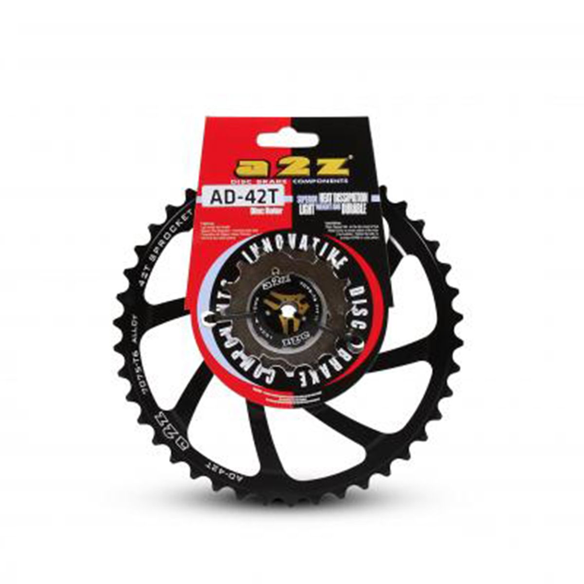 Corona A2Z One Up 10 Velocidades HG Aluminio Negro 42T