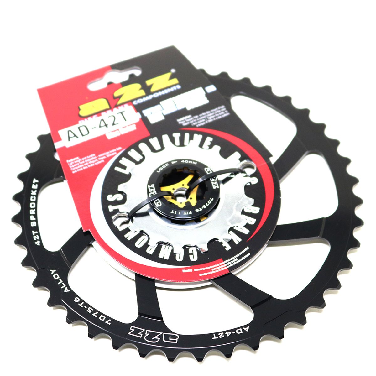 Corona A2Z One Up 10 Velocidades HG Aluminio Negro 42T