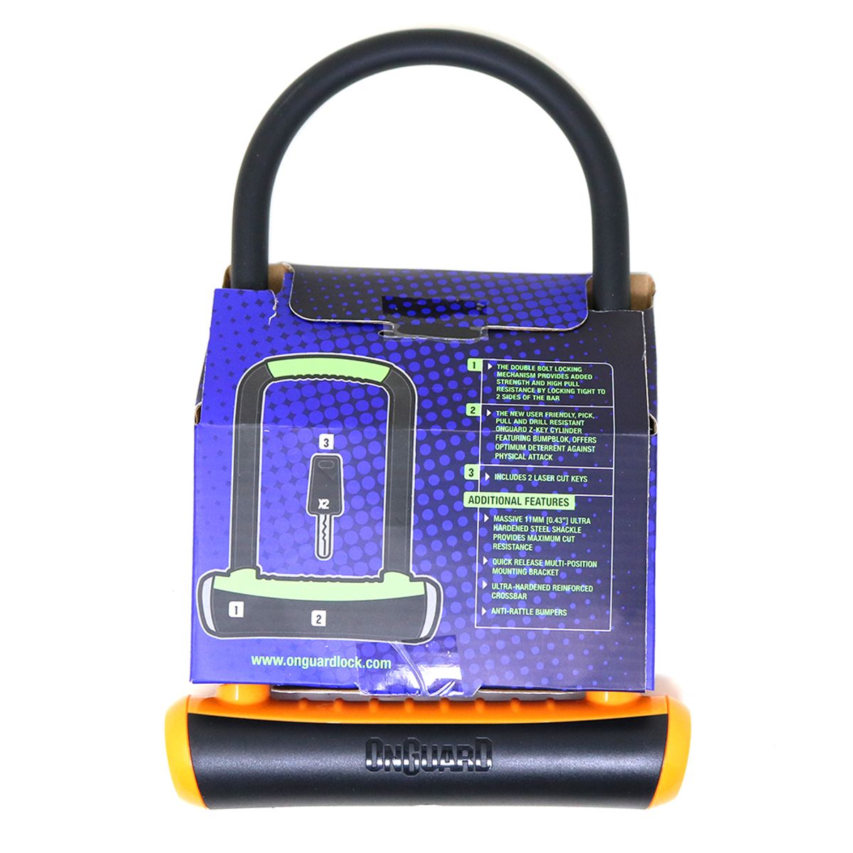 Candado U-Lock NS STD 115x230mm Naranja