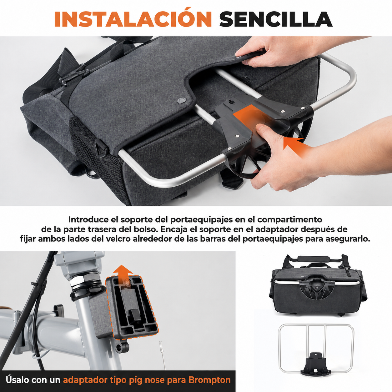 Bolso de Manubrio Morral Bandolera 8-10Lts
