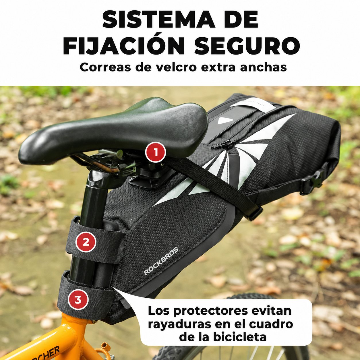 Bolso de Sillín Alforja Bike Packing 8Lts