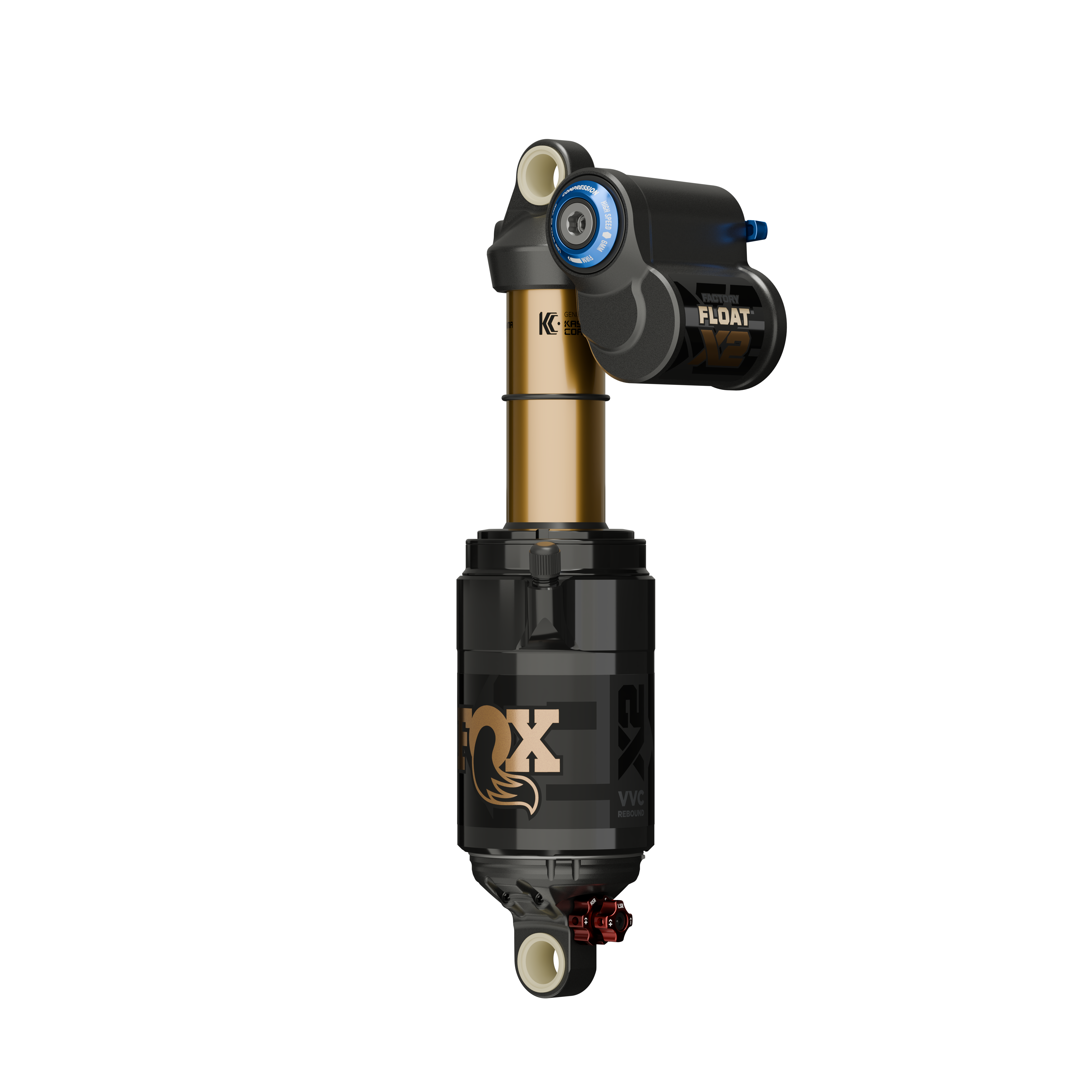 Shock Fox Float X2 2026 F-S Neutral Logo 185X55 2pos-AdJ Trunnion
