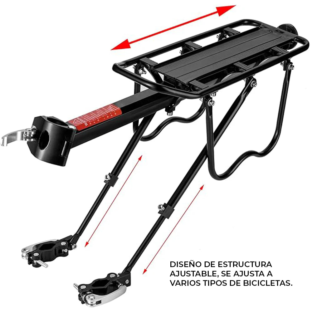 Parrilla Bicicleta Aro 20" a 29" Negra