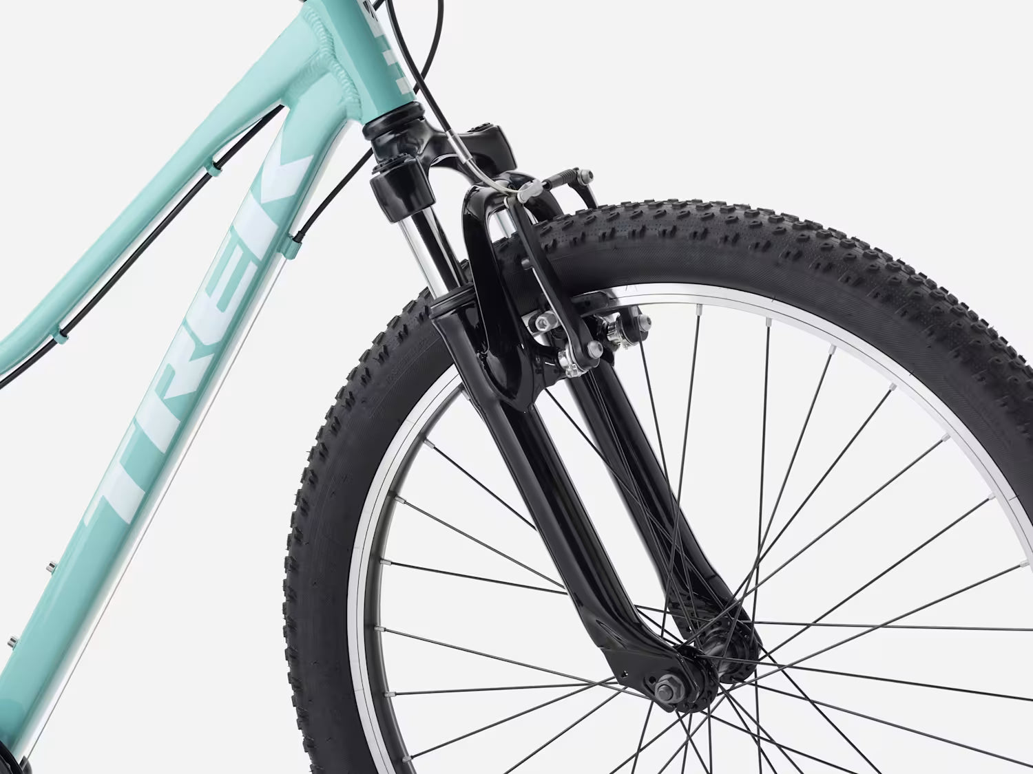 Bicicleta Infantil Precaliber 24 8 velocidades suspension Celeste