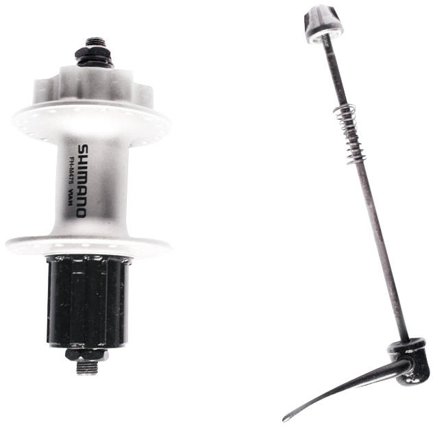 Maza Trasera Shimano FH-M475S – 8/9/10 Velocidades, Disco, QR 135 mm, 36H