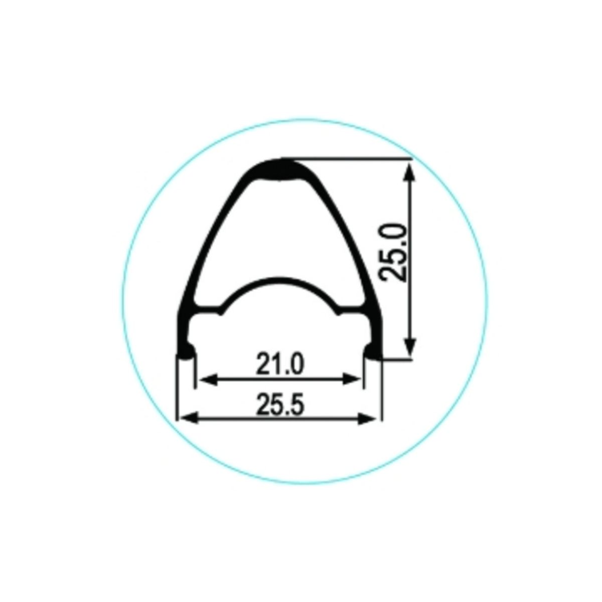 Llanta XC2125D Ruta 700C 32H Presta