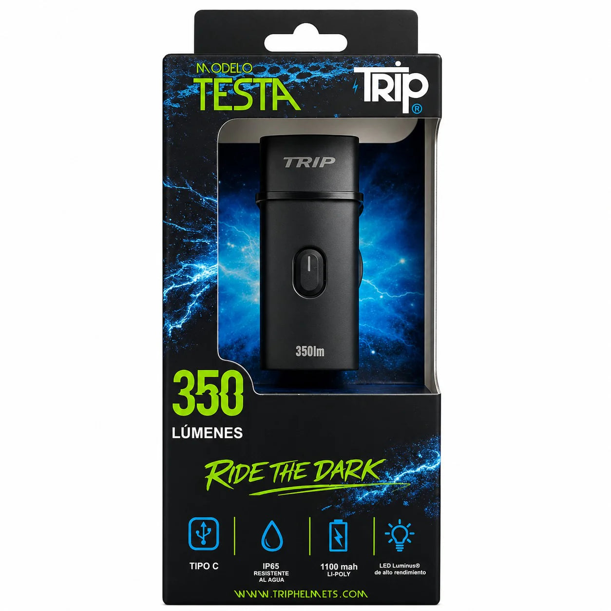 Luz Delantera Testa 350LM USB