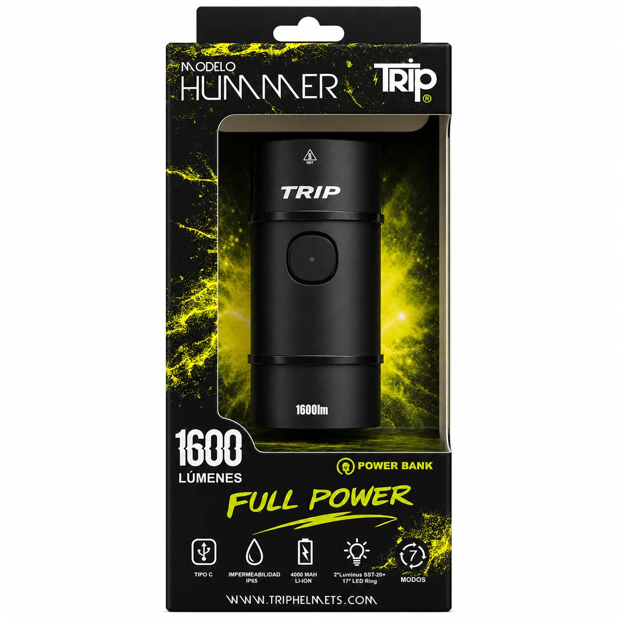 Luz Delantera Hummer 1600LM USB