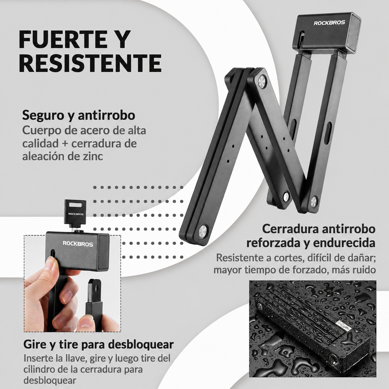 Candado Expansible Alta Resistencia