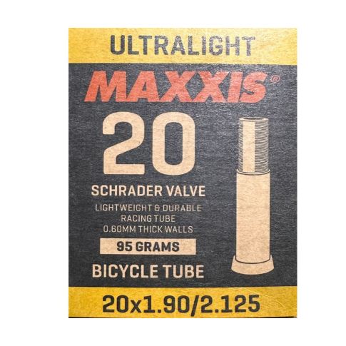 Cámara 20x1.90/2.125 ULTRALIGHT 0.6mm espesor válvula Schrader