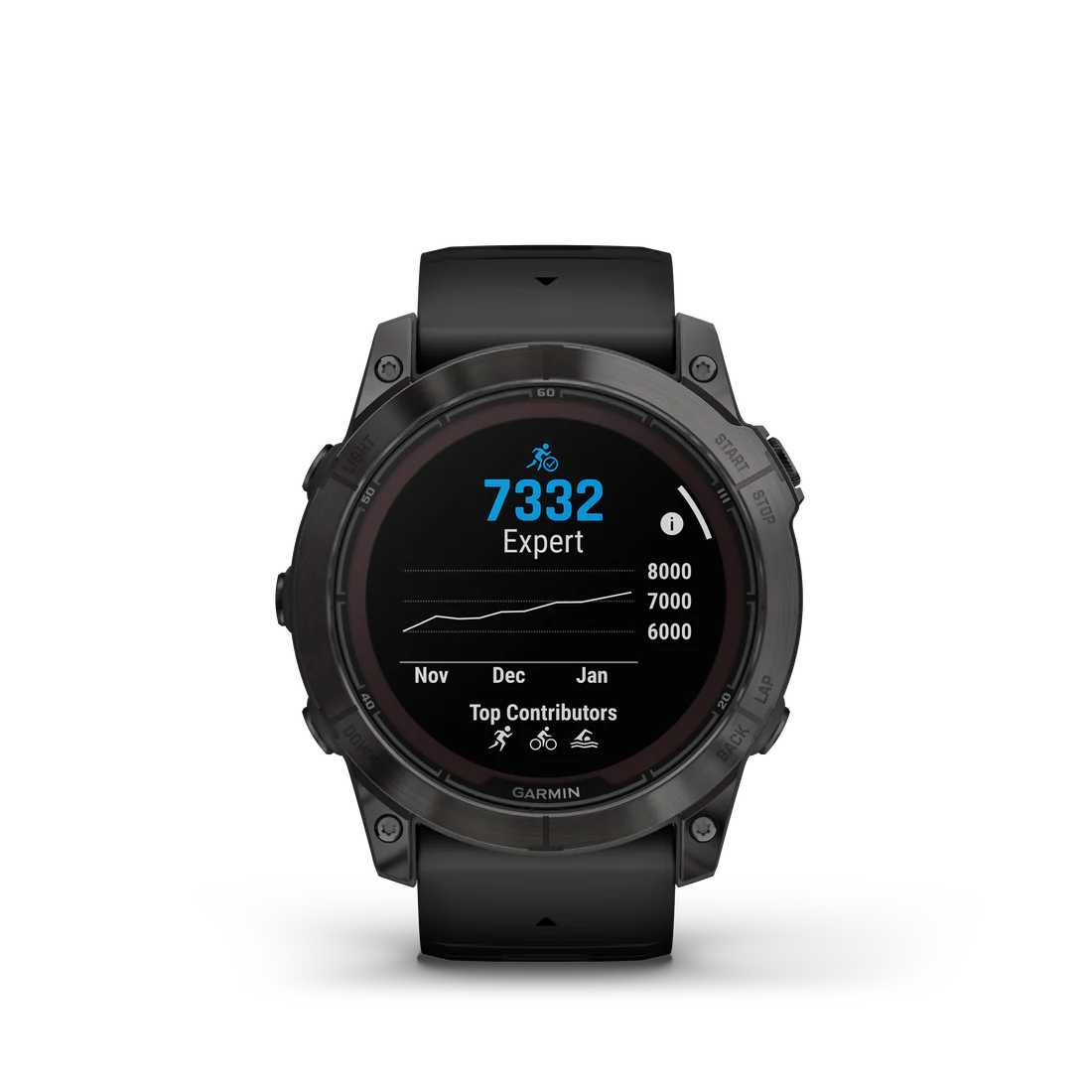 Smart Watch fēnix® 7X Pro – Sapphire Solar Edition Titanio DLC Gris Carbon Correa Negrafenix®