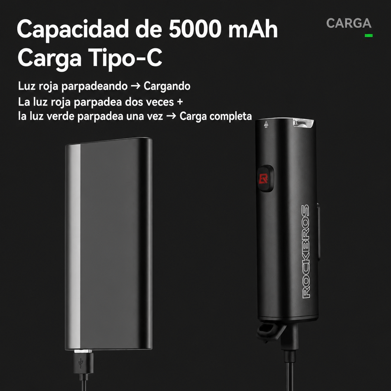 Luz Delantera 1200Lm
