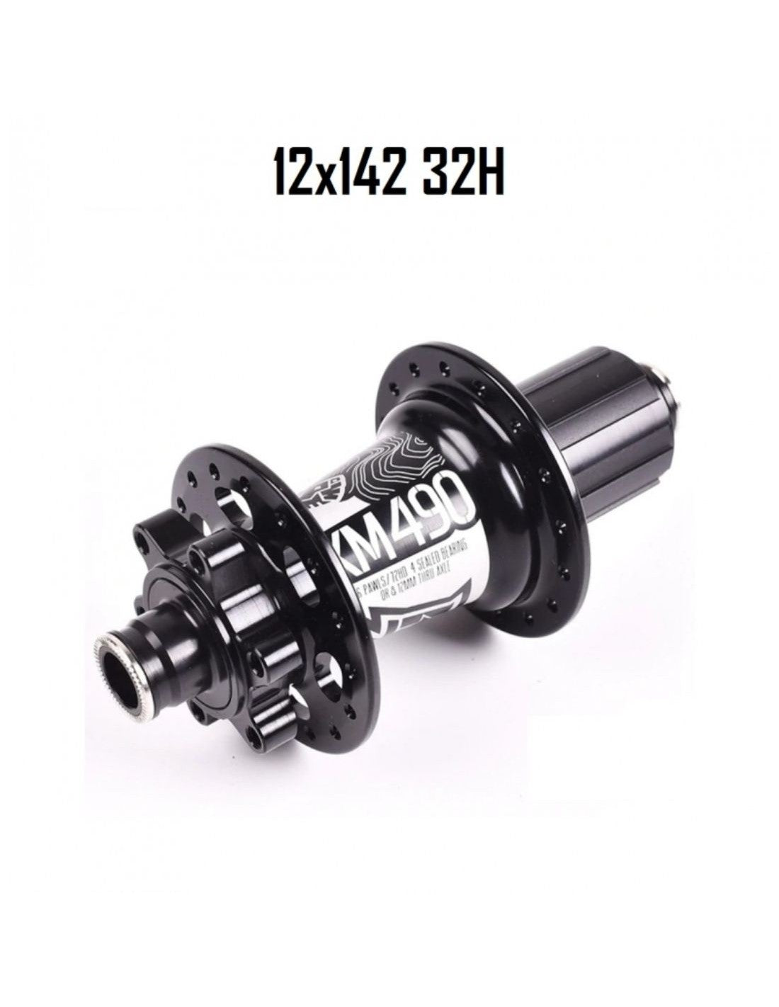 Maza Koozer 32H 12X142 (TRASERA) Negro