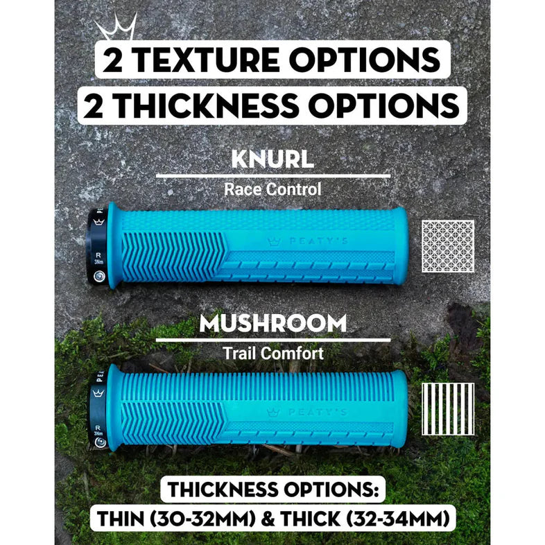 Puños Bicicleta Knurl Grueso