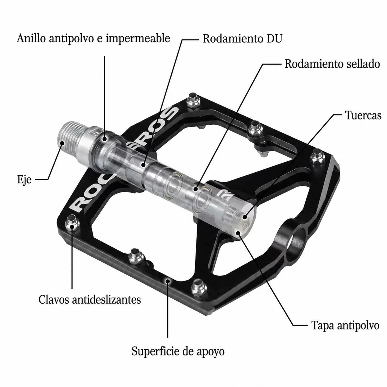 Pedal Plataforma Metálico