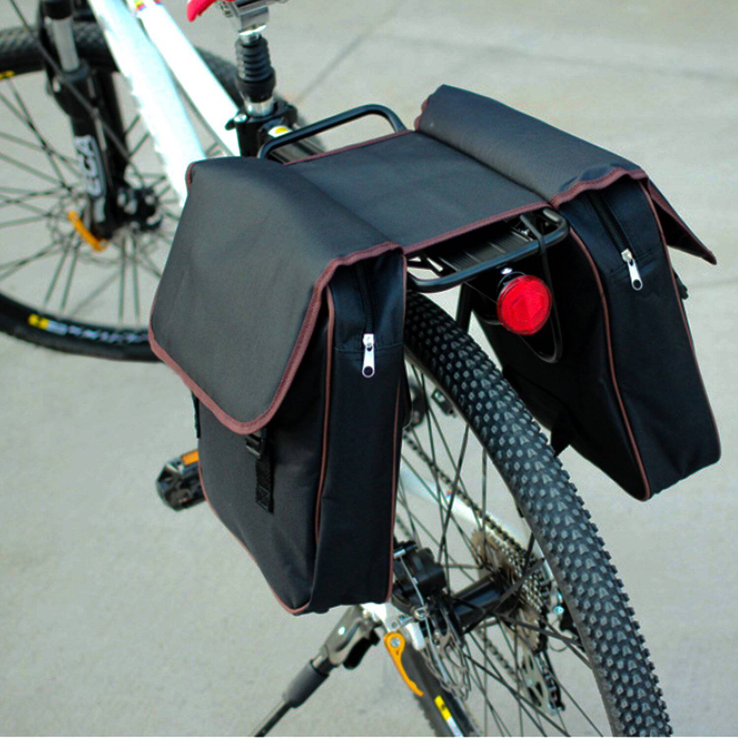 Parrilla Bicicleta de aluminio Negra