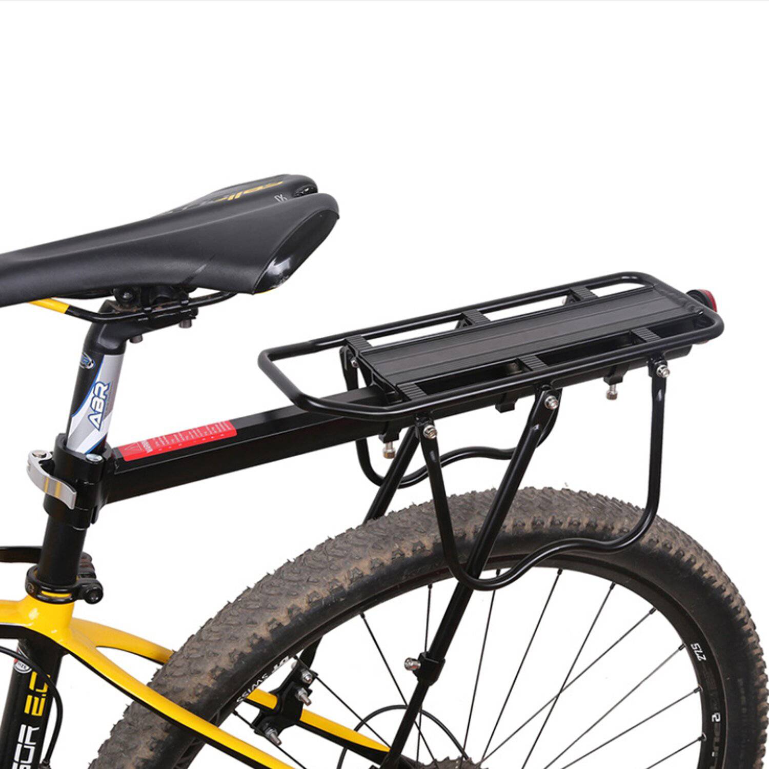 Parrilla Bicicleta de aluminio Negra