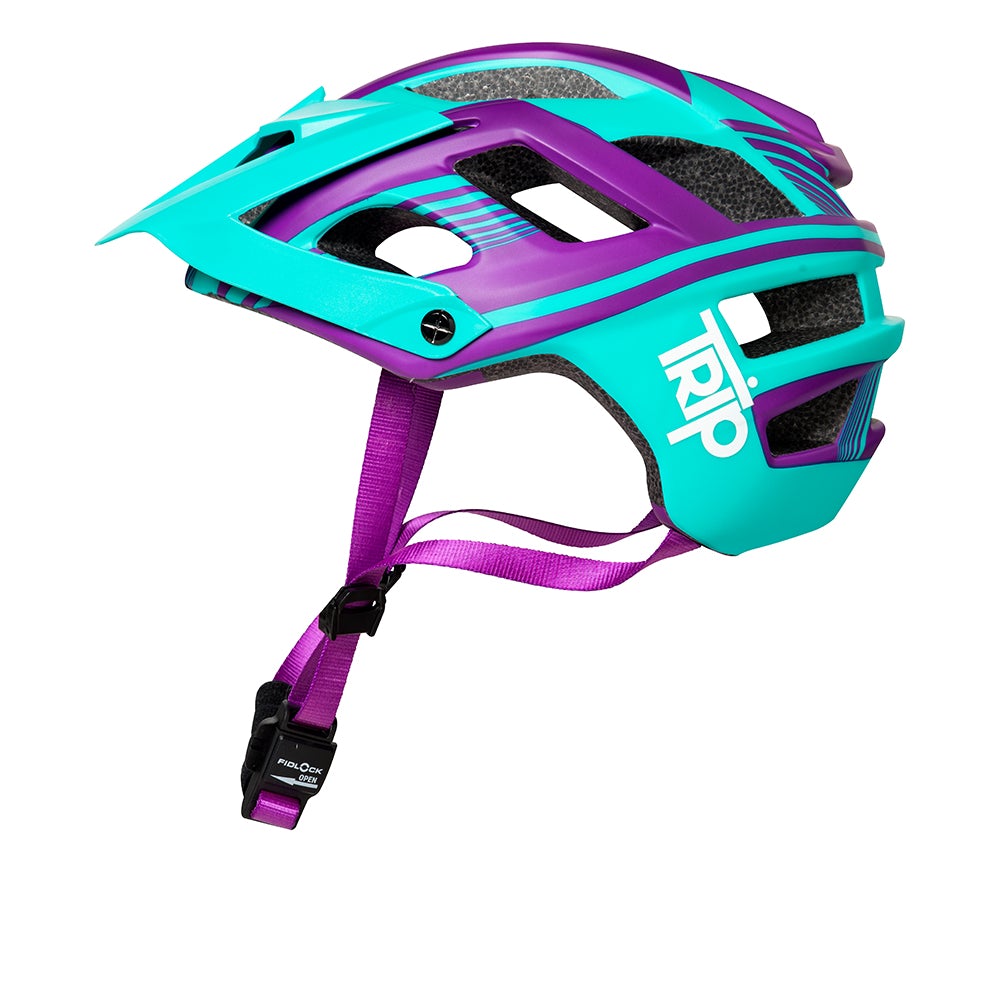 Casco Enduro Azul/Morado