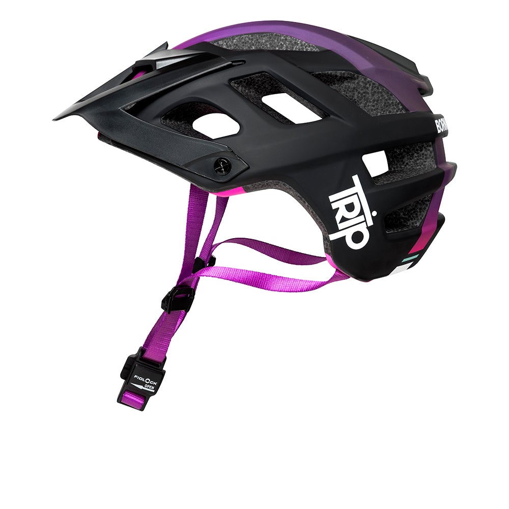 Casco Enduro Negro/Morado