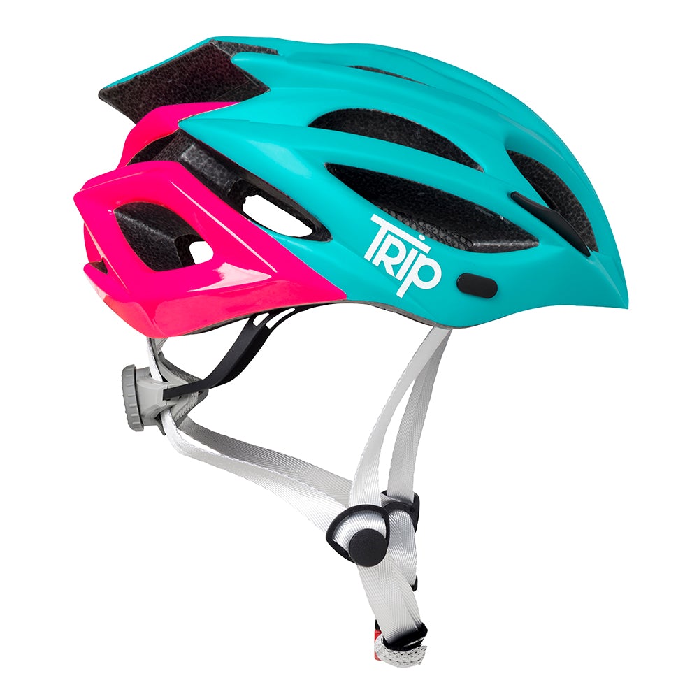 Casco Mountain Bike Azul/Rosado