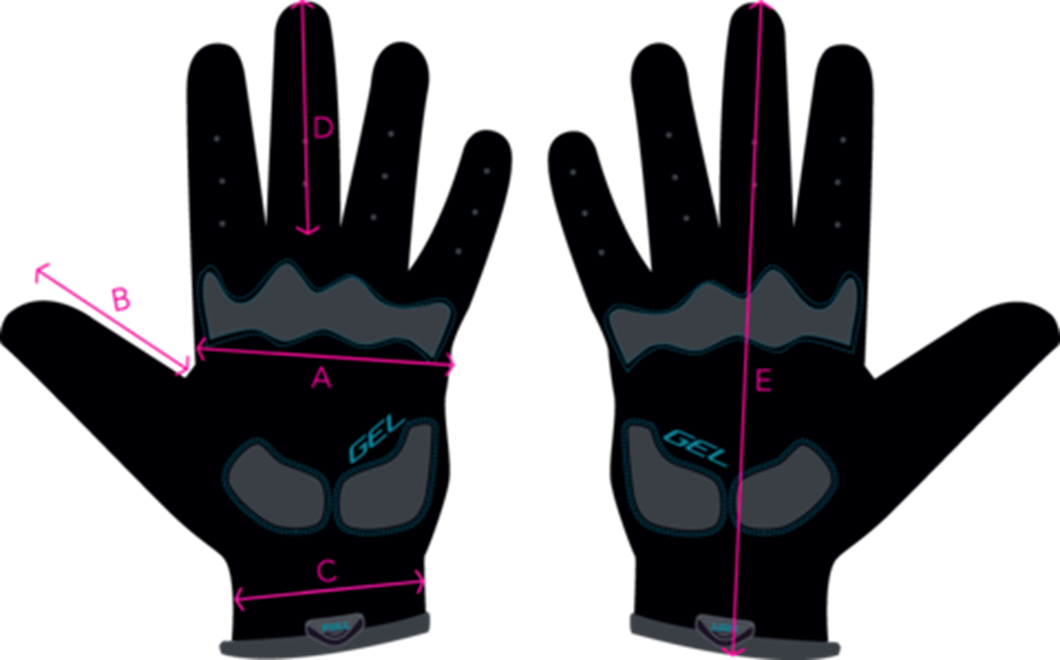 Guantes Largos Negro