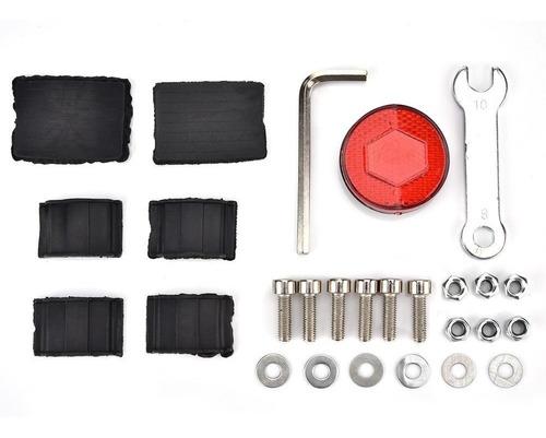 Parrilla Bicicleta de aluminio Negra