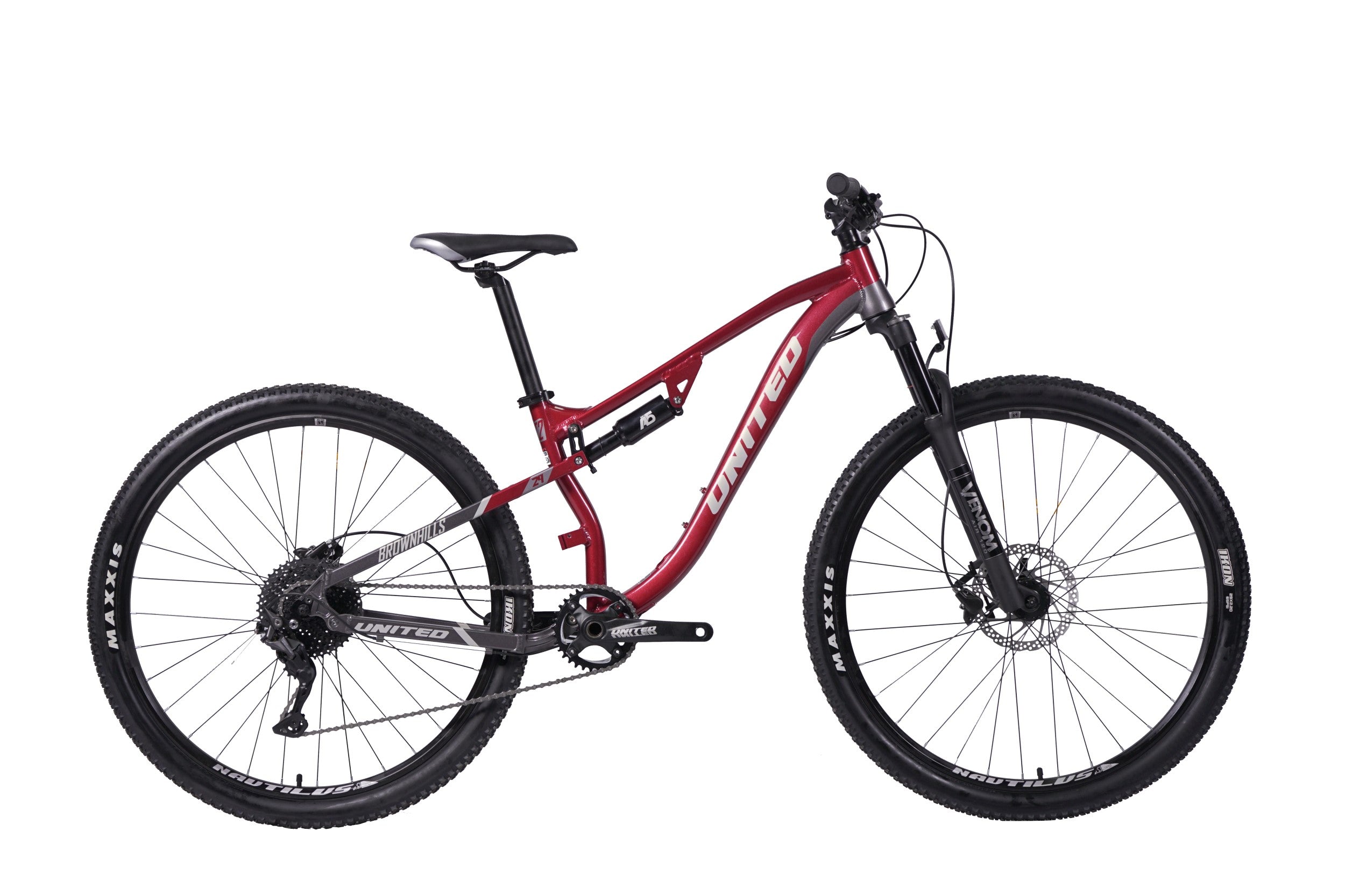 Bicicleta Mountain Bike Brownhills T2 Rojo Aro 29 Doble Suspensión