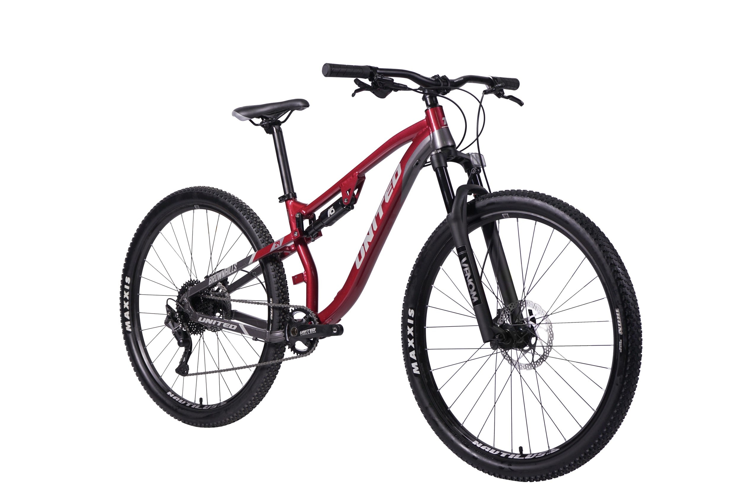 Bicicleta Mountain Bike Brownhills T2 Rojo Aro 29 Doble Suspensión