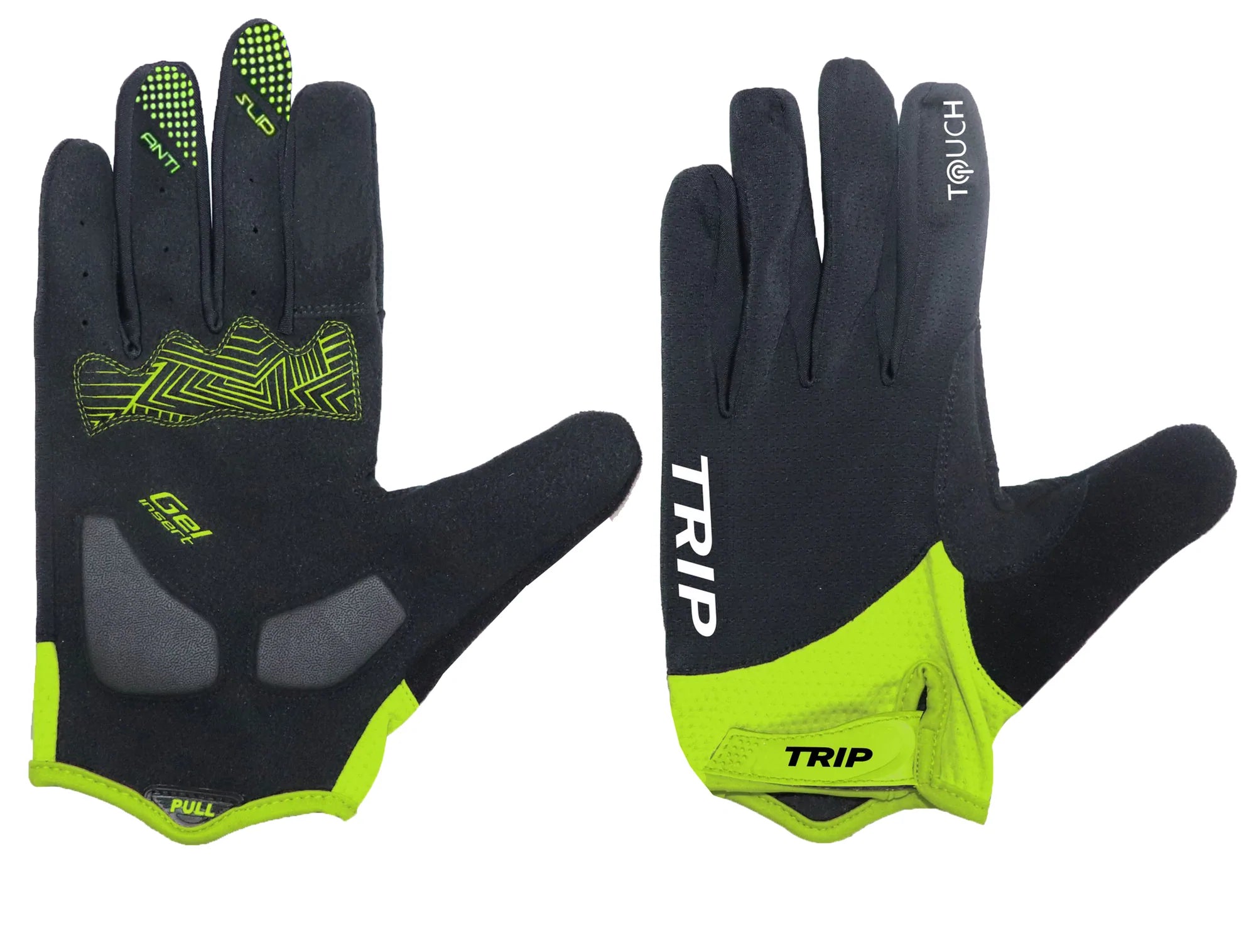 Guantes Largos Negro Neon