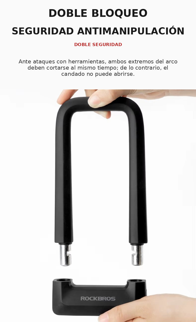 Candado U-Lock c/Llave Anticizalla