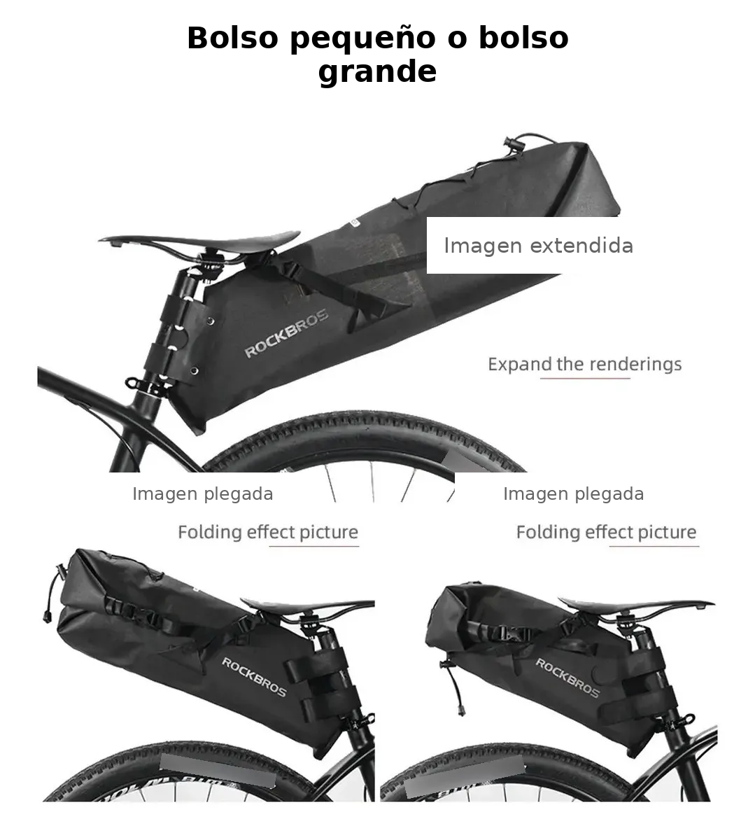 Bolso de Sillín Alforja Bike Packing 14Lts