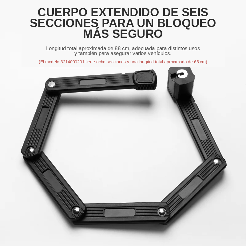 Candado Expansible 6 segmentos Acero