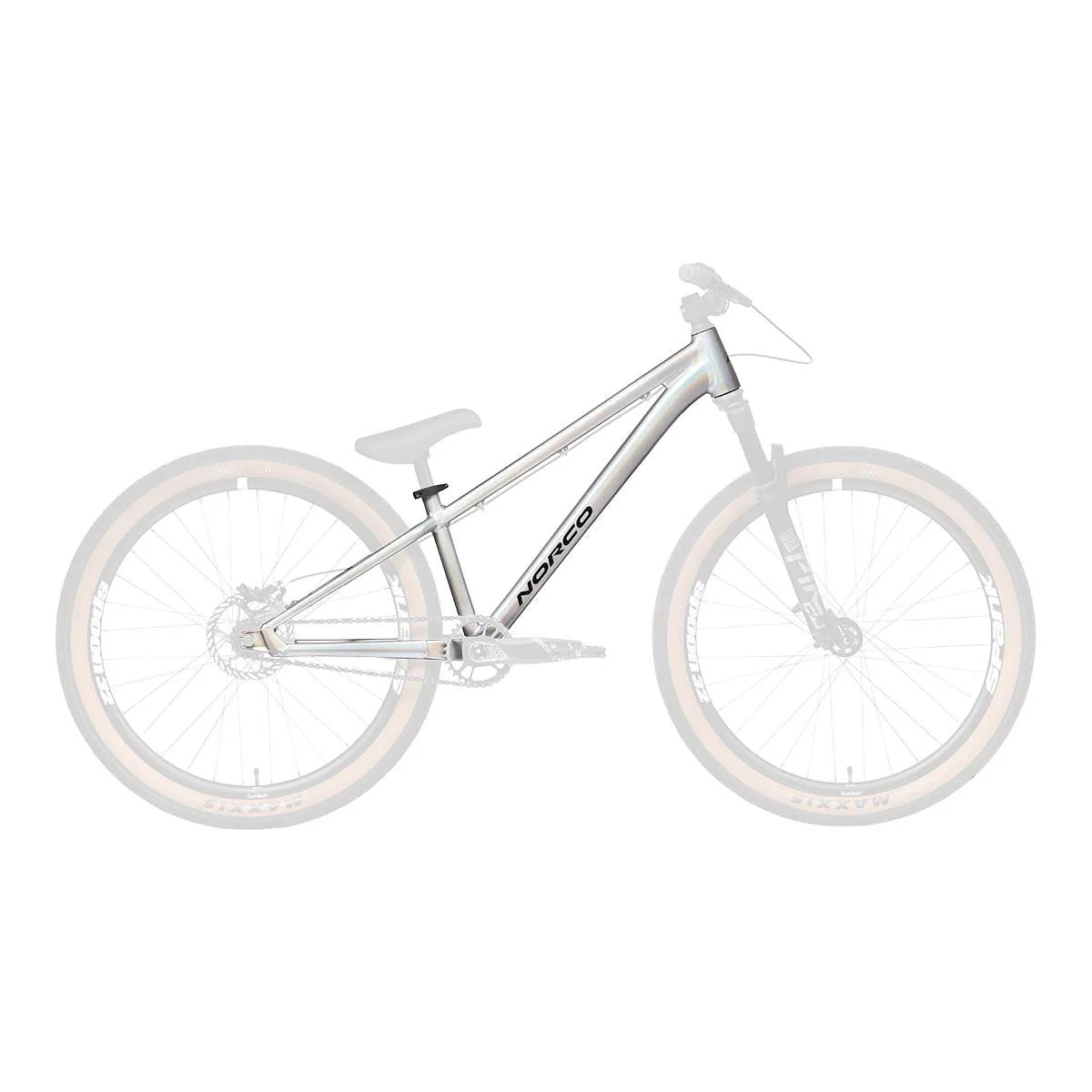 Cuadro Bicicleta Rampage 2 Dirt Aro 26" Plata/Negro