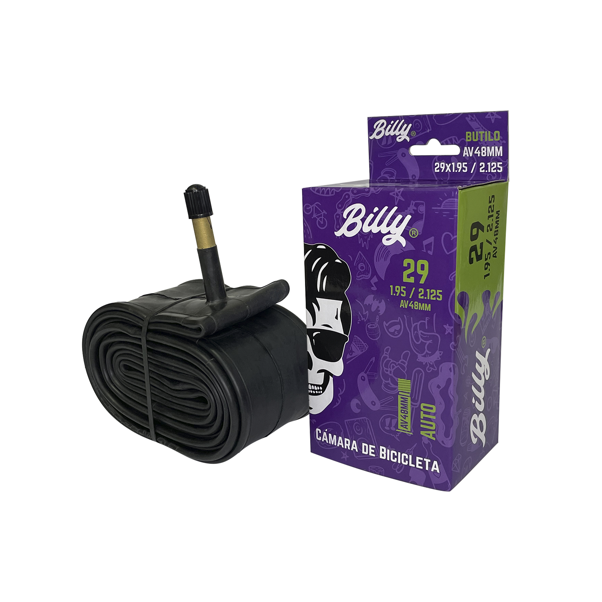 Cámara de bicicleta BILLY | 700x18/25" VF 60mm Schrader