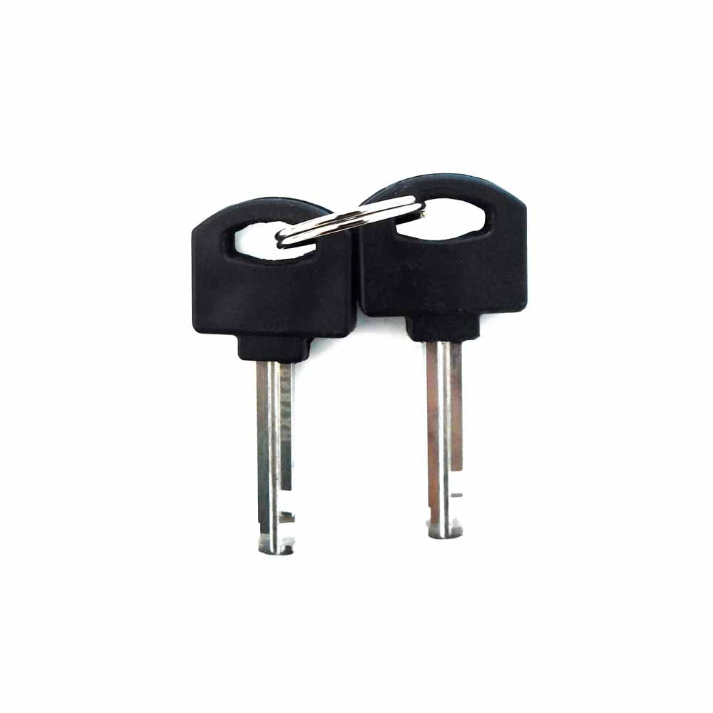 Candado U-Lock Corto Con Llave Naranjo