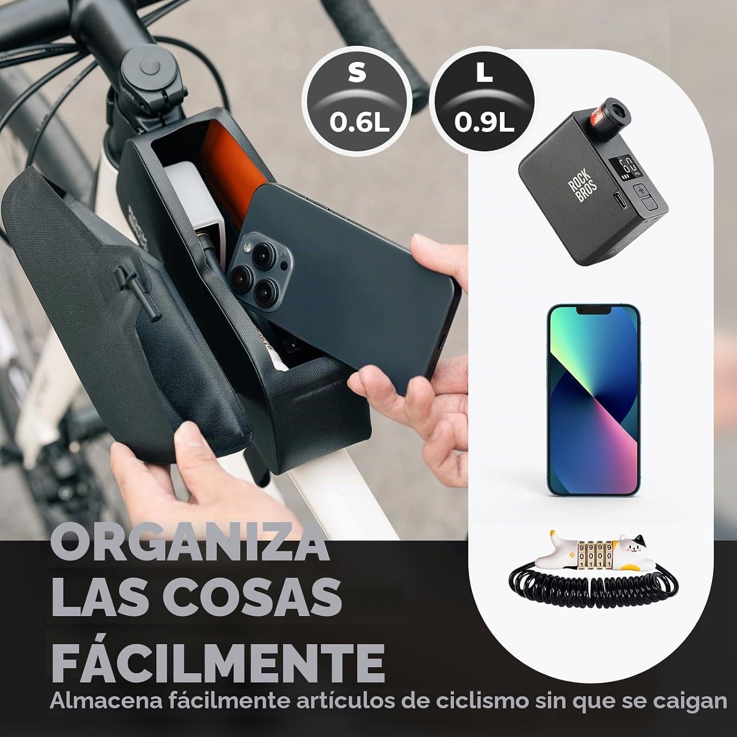 Bolso de Marco de Bicicleta Impermeable