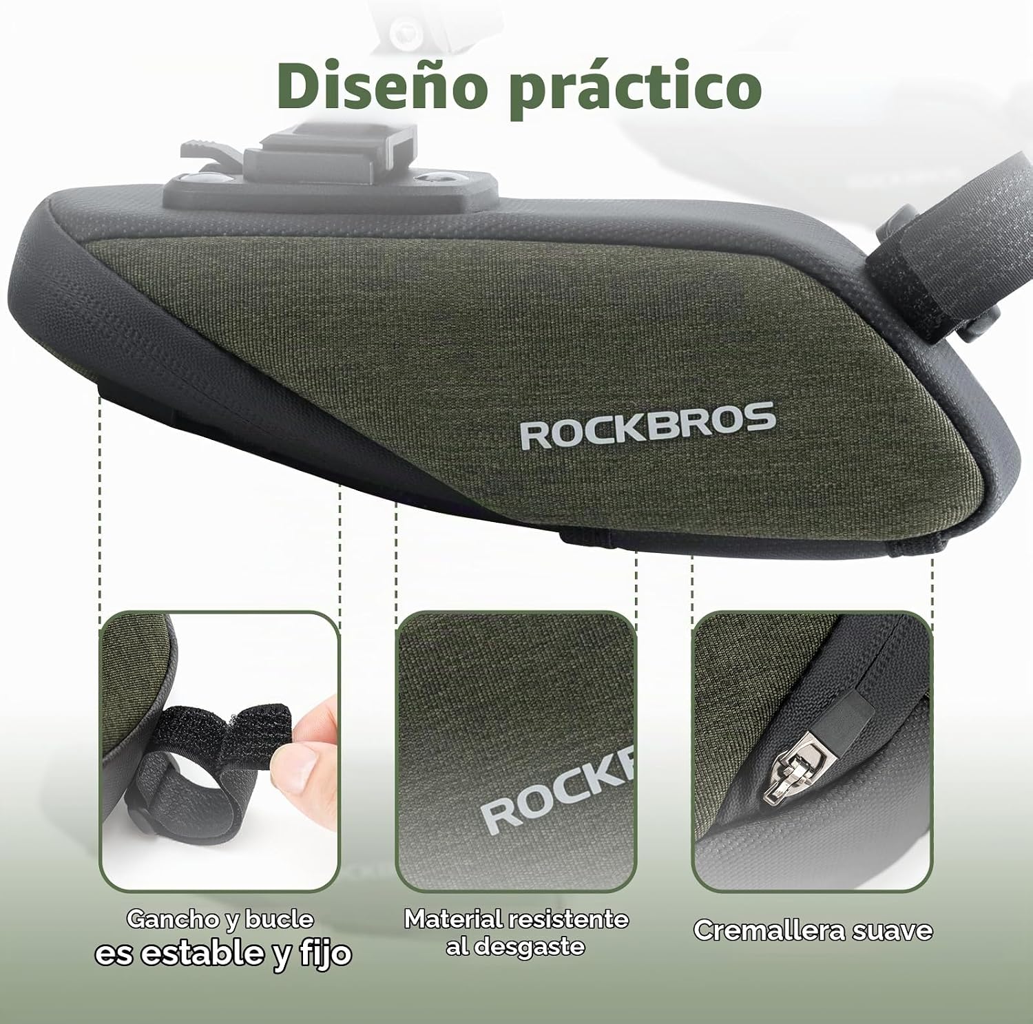 Bolso de Sillín 0.4Lts c/tapabarro