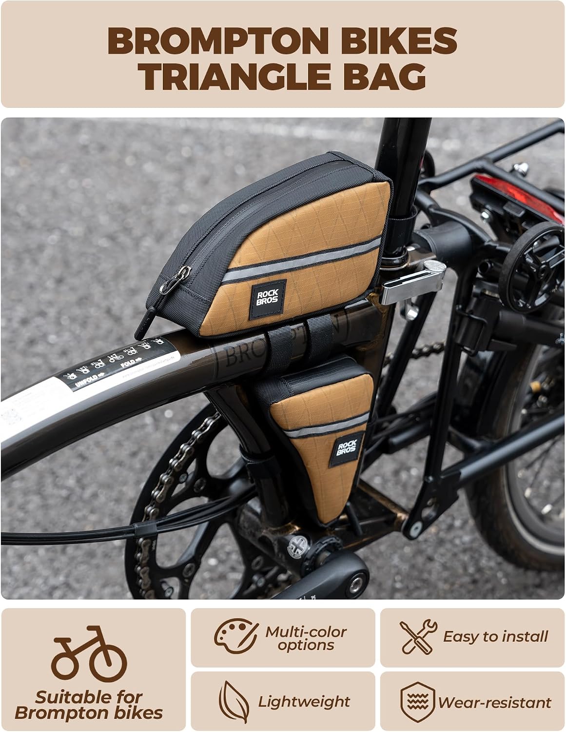 Bolso de Marco de Bicicleta 0.25Lts