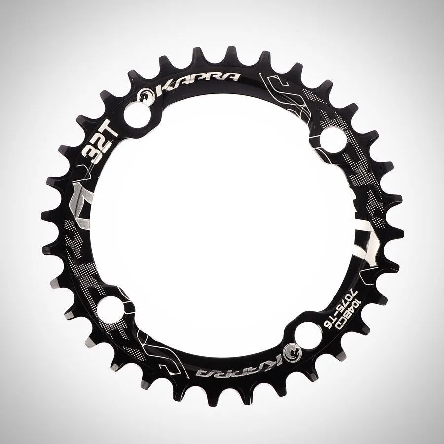 Corona CNC Aluminio 104mm 32T Negra