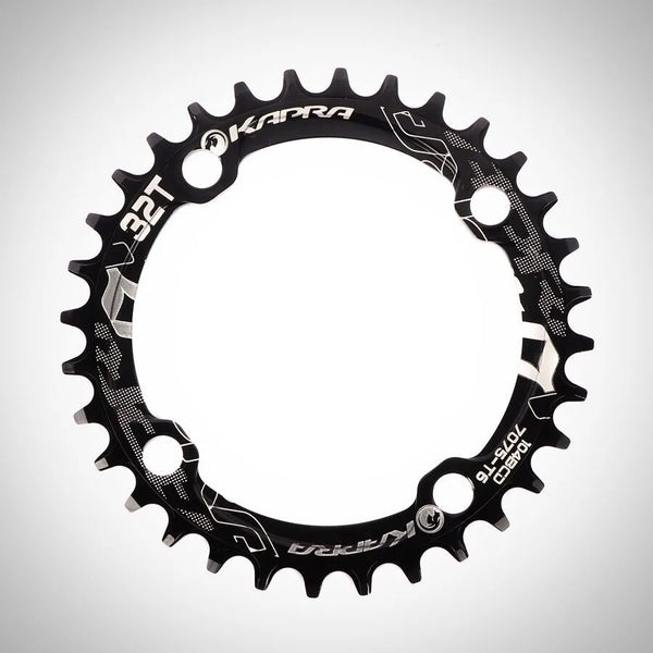 Corona CNC Aluminio 104mm 32T Negra