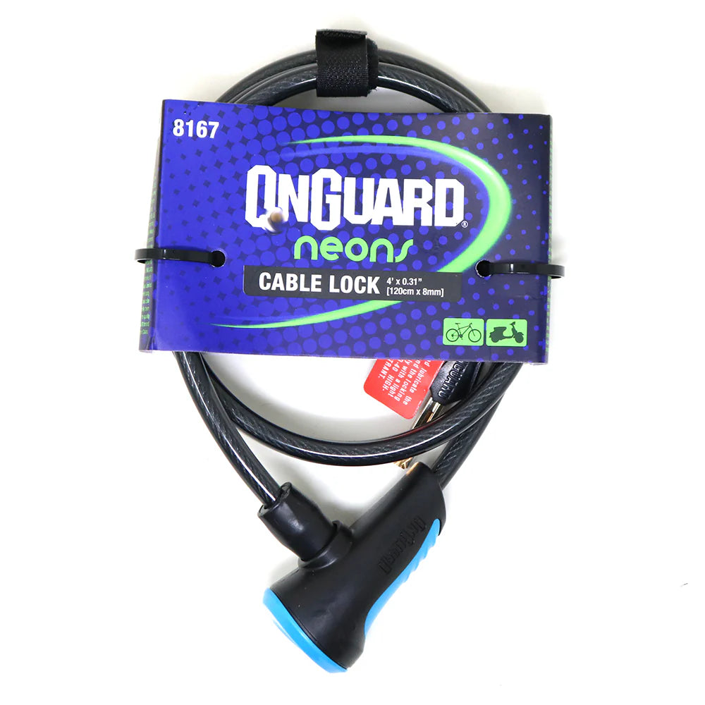 Candado C/Llave 120 x 8 mm Azul